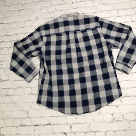 Blue Medium Square Button Down Shirt - Picture 9 of 9